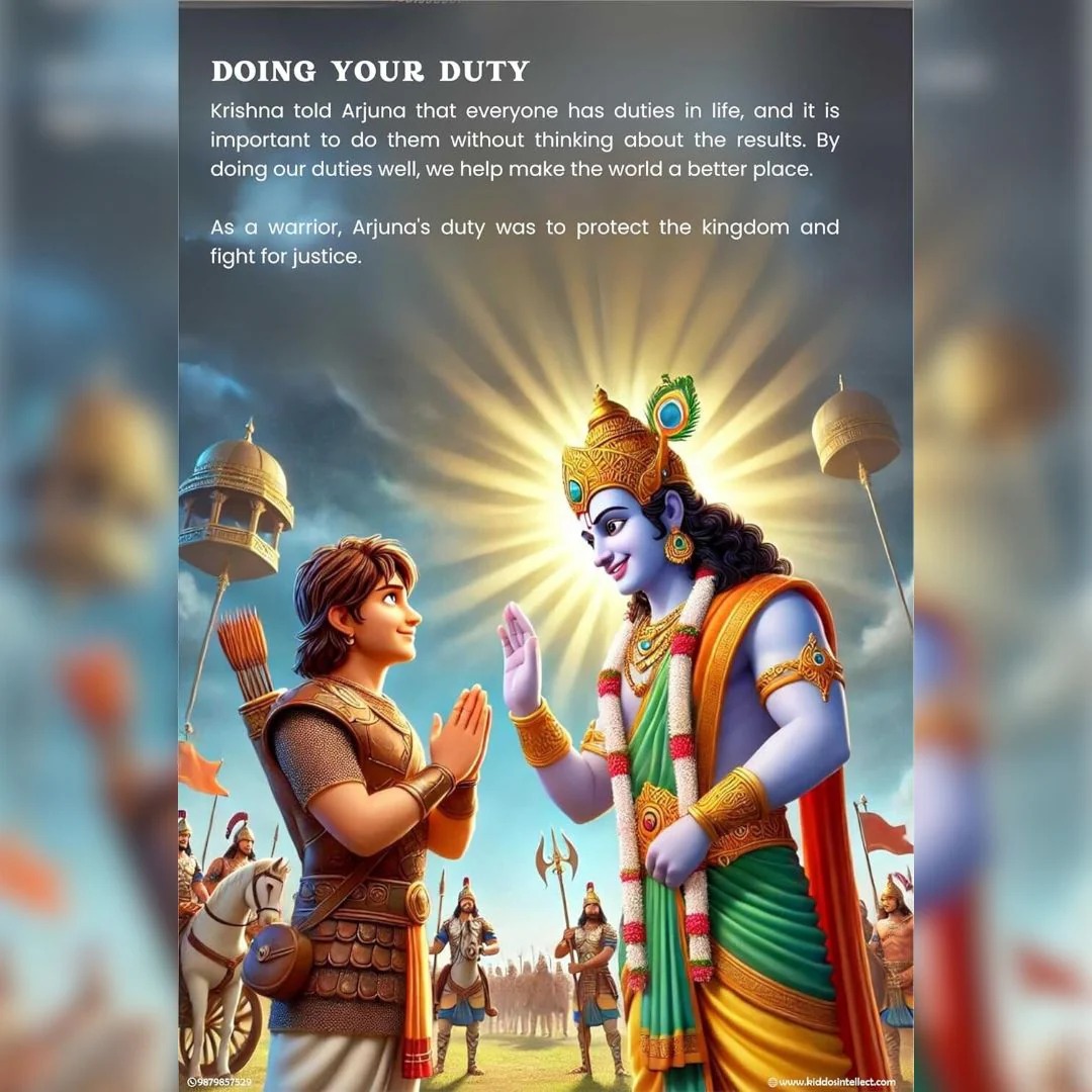Bhagavad Gita for Kids, English Edition (Illustrated, Easy Language, Ages 6–12) - Image 7